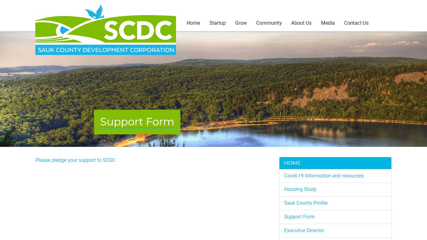 Support Form » Sauk County Development Corporation - scdc.com